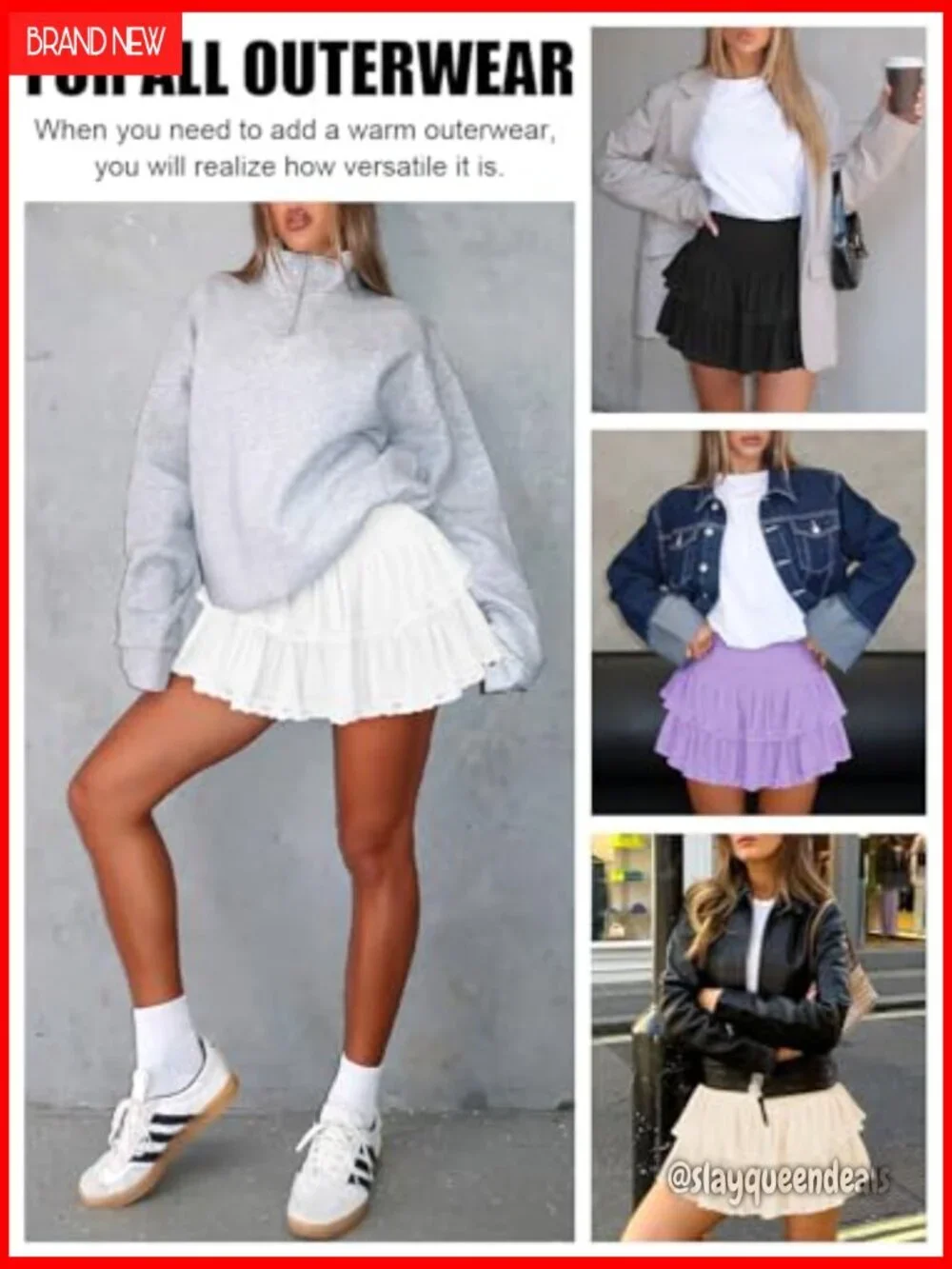 High Waist Ruffle Mini Skort with Built-In Shorts for Golf Tennis Active Wear